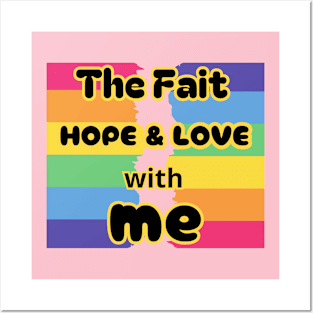 The Faith Hope and Love with Me / Crafting a Life of Love, Posters and Art